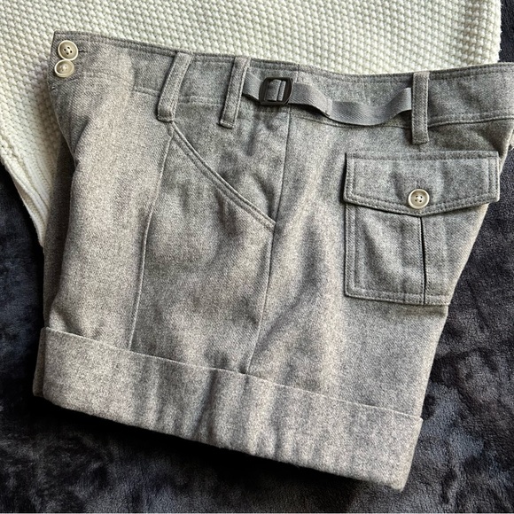 COPY - Anthropologie Hei Hei gray wool poly blend military style shorts Sz 12 E… - Picture 8 of 13